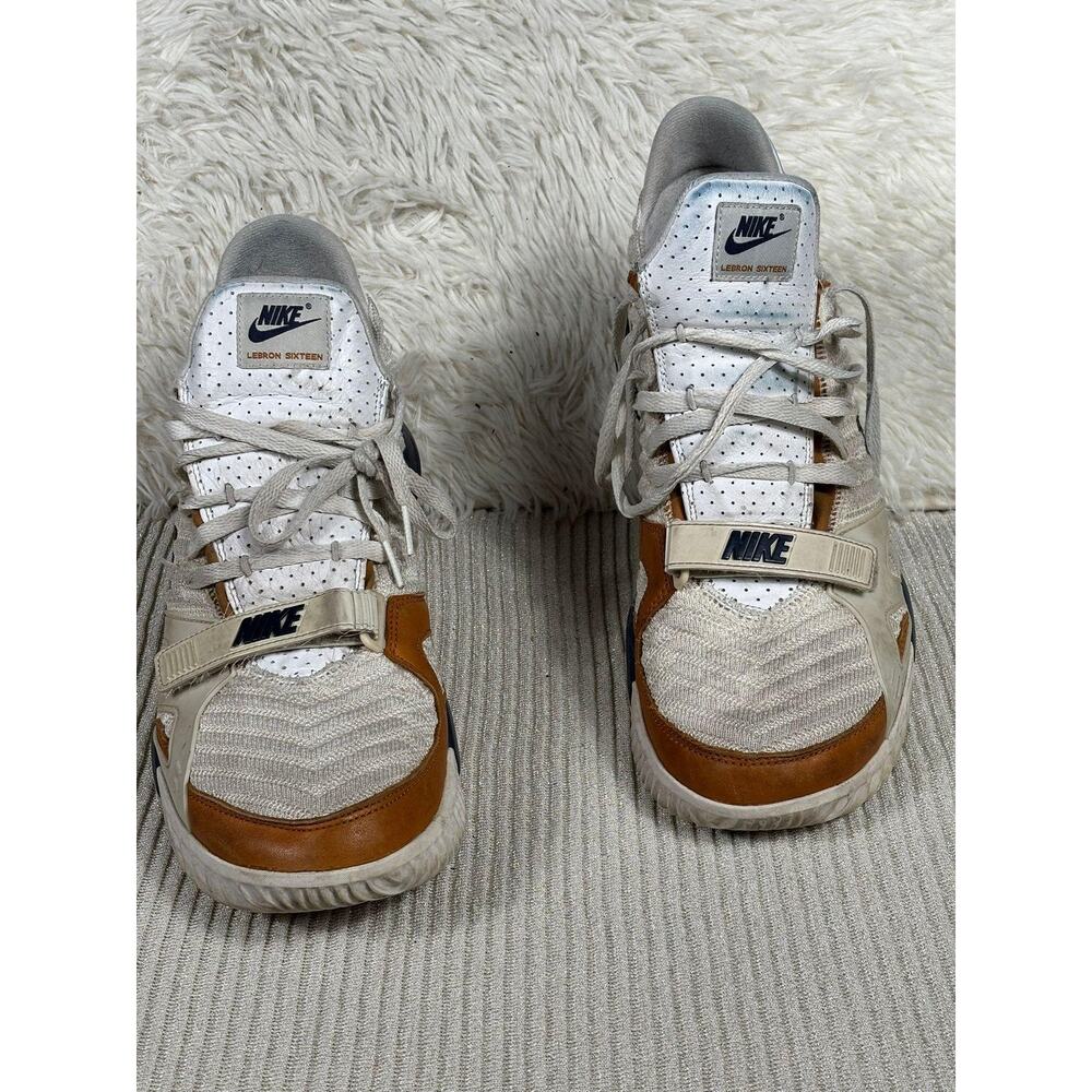 Nike LeBron 16 SB Shoes Mens Size 12 White Navy Medicine Ball Air Trainer 3